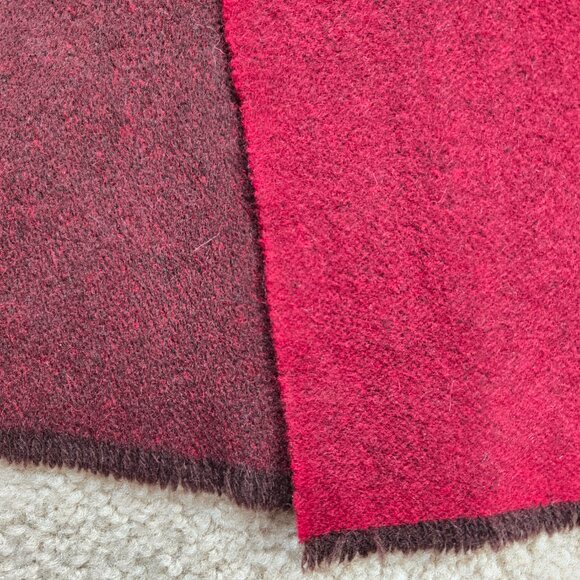 Banana Republic Double Face Cashmere Scarf Brick Burgundy Red - Picture 5 of 9